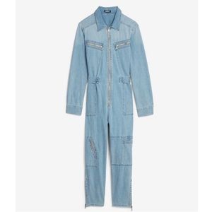 Denim boiler jumpsuit S
